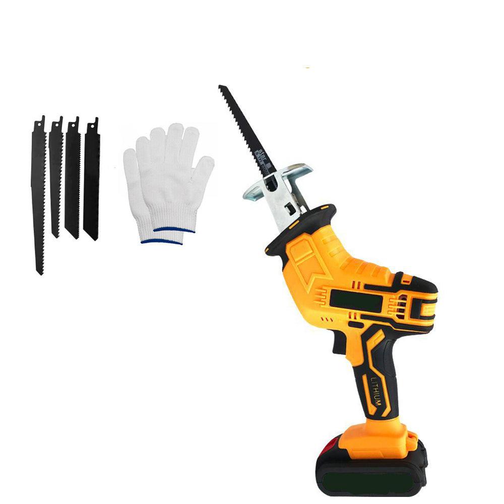 Yellow Cordless Electric Reciprocating Saw Cutter w+ Blades For Makita Battery.