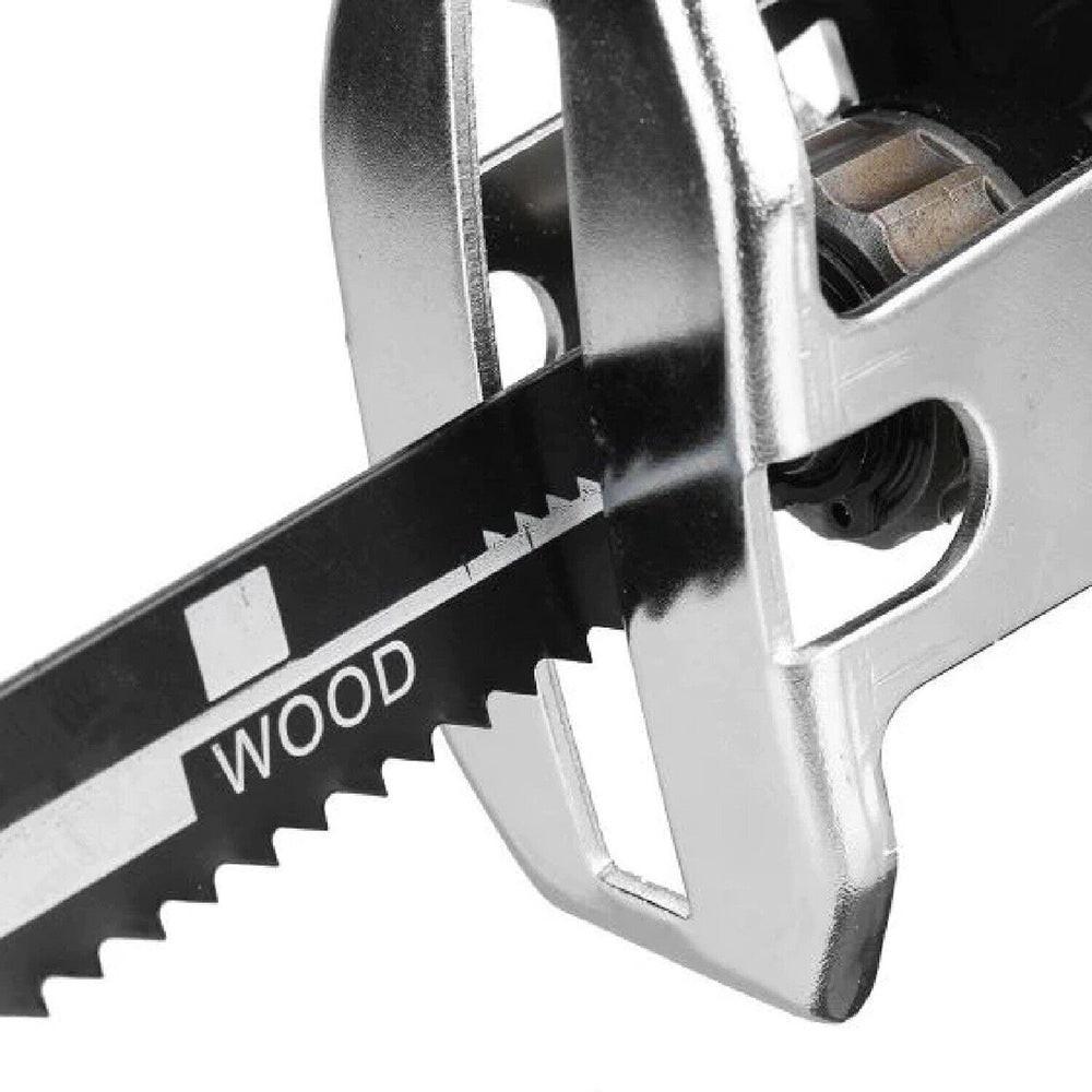 Yellow Cordless Electric Reciprocating Saw Cutter w+ Blades For Makita Battery.