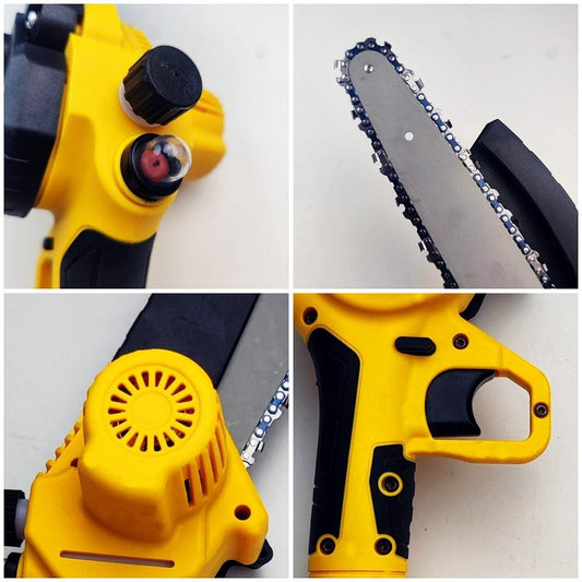 36V 8" Mini Cordless Electric Chainsaw 2XBattery 36V Wood Cutter Rechargeable.