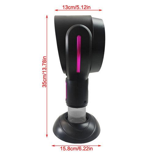 Portable Smoke Away Purifier Fan Smoke Fan for Indoor Cook Smoking with Filter Purple.