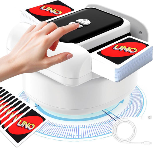 2 Deck Automatic Card Shuffler Board Game Poker Playing Cards Shuffling Machine.