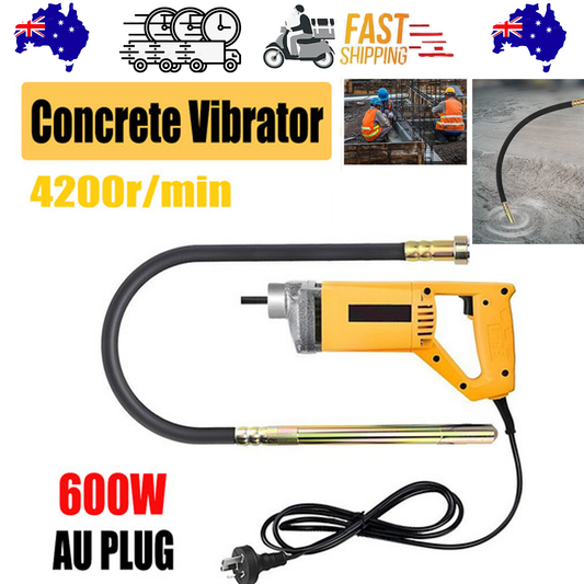 Portable Handheld Electric Concrete Cement Mixing Vibrator w/Flexible Hose MAX1800W.