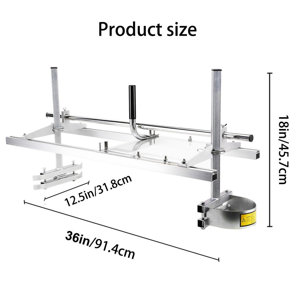 Chainsaw Mill For Saws 14"-36" Bar Furniture Making Wood Cutting Aluminum Steel.