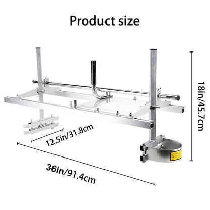 Chainsaw Mill For Saws 14"-36" Bar Furniture Making Wood Cutting Aluminum Steel.