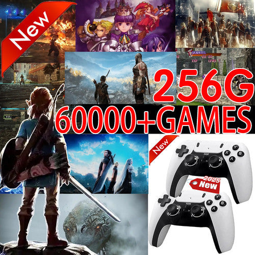 60000+ TV Video Game Stick Retro Gaming Console w/ 2 Wireless Controller 4K HDMI.