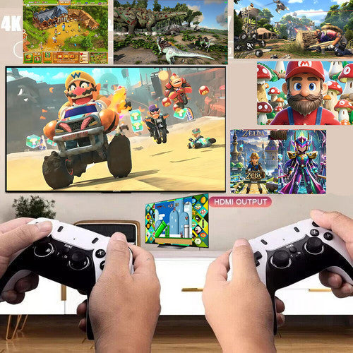 60000+ TV Video Game Stick Retro Gaming Console w/ 2 Wireless Controller 4K HDMI.