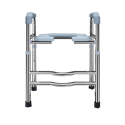 Upgrade 64-74cm Raised Toilet Seat Riser w/ Arms For Elderly Handicap Bathroom