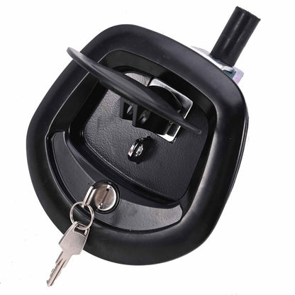 Black Power Operated Central Locking Handle Whale Tail Lock Recessed Folding 12V.