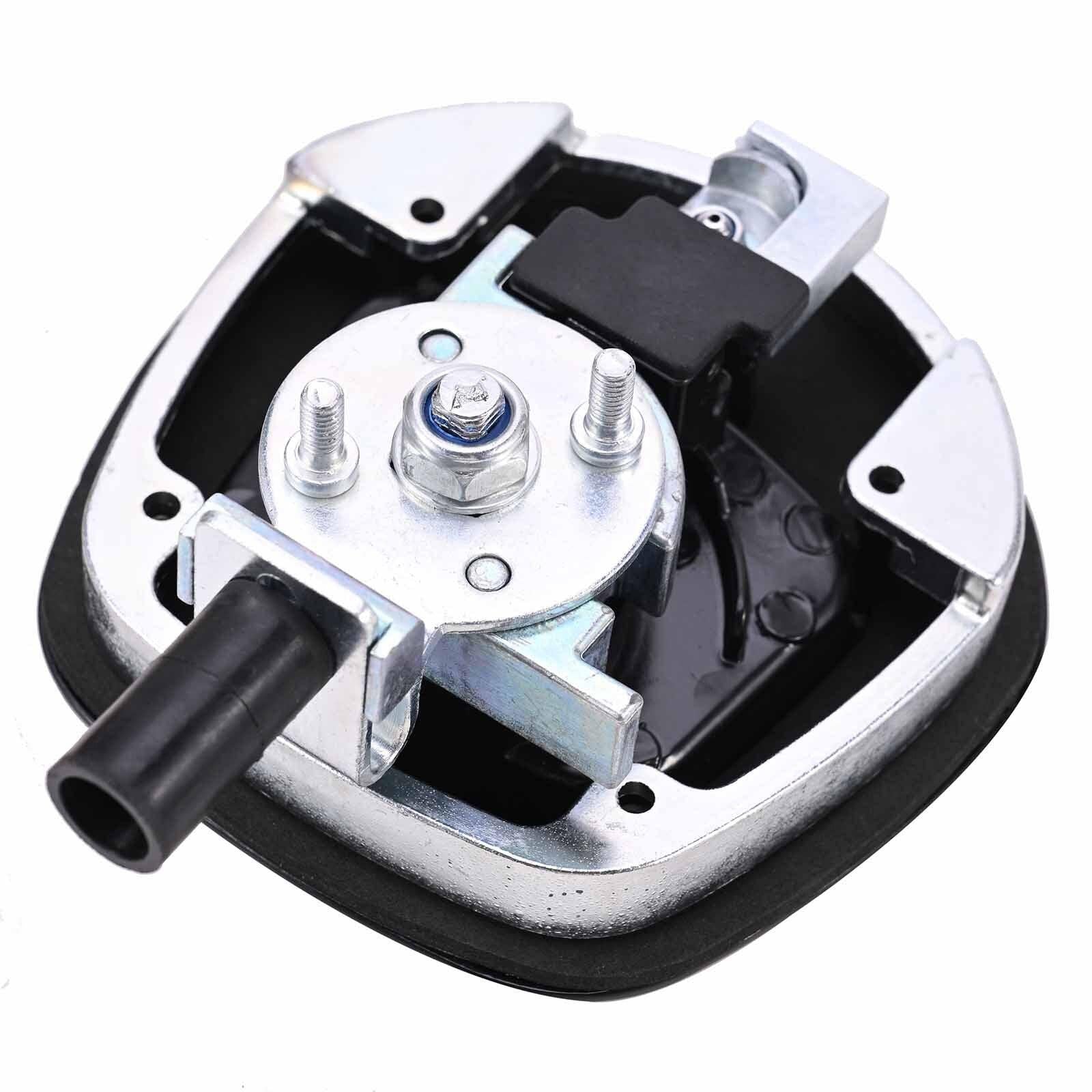 Black Power Operated Central Locking Handle Whale Tail Lock Recessed Folding 12V.