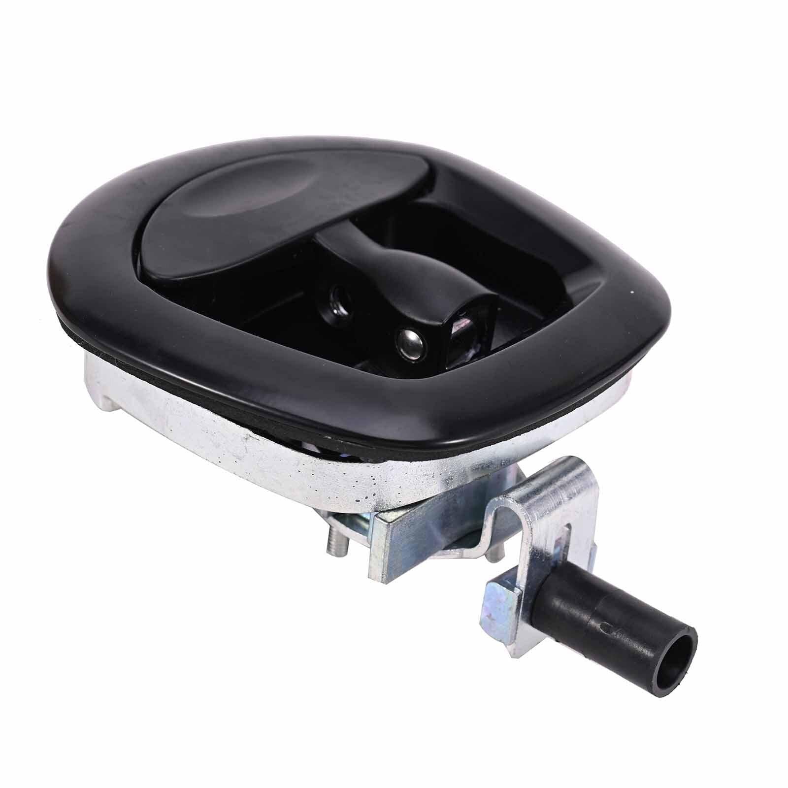 Black Power Operated Central Locking Handle Whale Tail Lock Recessed Folding 12V.