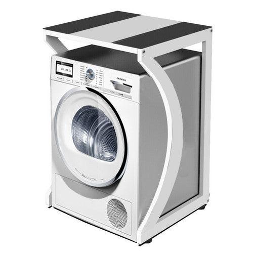 ORIGINAL Dryer Stand Maxi: Portable Dryer Rack Heavy Duty Steel Capacity white for Washer/Dryer/Mini Fridge.