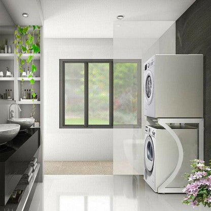 ORIGINAL Dryer Stand Maxi: Portable Dryer Rack Heavy Duty Steel Capacity white for Washer/Dryer/Mini Fridge.