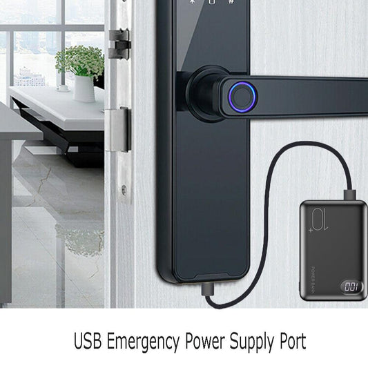 Digital Smart Door Lock Fingerprint APP Key Card Password Electronic Home Lock.