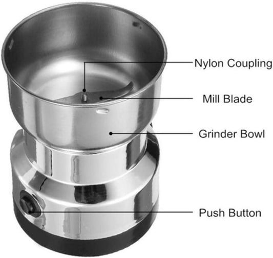 Electric Coffee Grinder Grinding Milling Machine Bean Nut Spice Matte Blender AU.