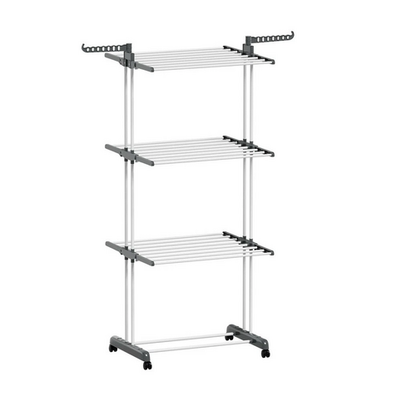 4 Tiers Clothes Airer Drying Rack Coat Garment Stand Hanger Laundry Foldable