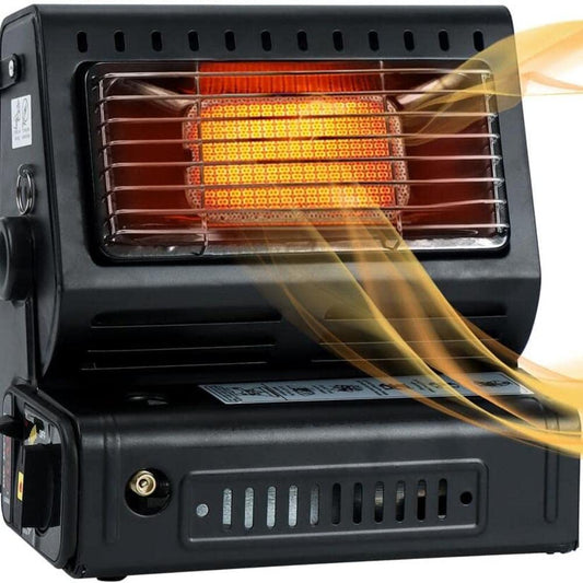 Portable Butane Gas Heater Camping Camp Tent Outdoor Hiking Camper Survival Black.