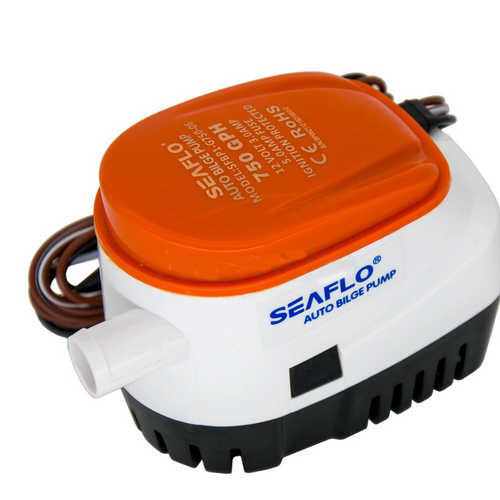 SEAFLO 12V 750GPH Automatic Bilge Pump Marine Boat Auto Submersible Pump.