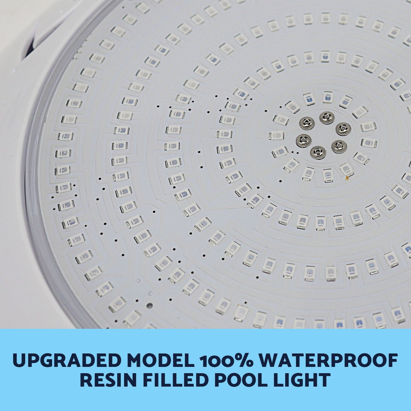 Resin Filled Swimming Pool LED Light 12V 55W RGB Remote Control Memory Function