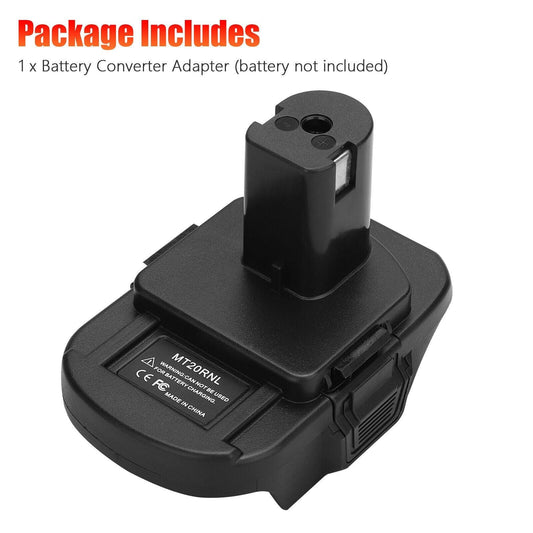 Battery Adapter MT20RNL for Makita Li-ion Batteries Convert to Ryobi 18V Tools.