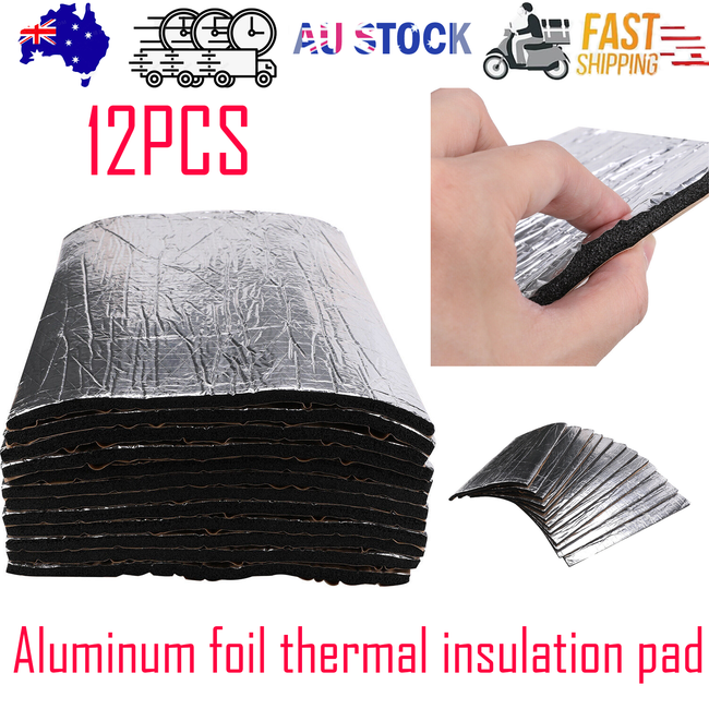 12PCS Car Engine Bay Bonnet Sound Deadener Noise Insulation Foam Proofing Heat Hover Image