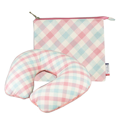 Inflatable U Shaped Travel Neck Pillow Portable Car Flight Head Rest Cushion