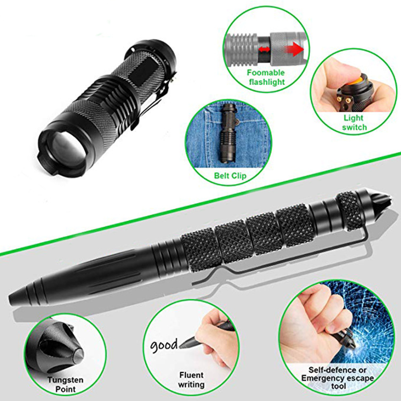 Camping Tool Emergency Survival Equipment Set Outdoor Sport Tactical Hiking Kit.