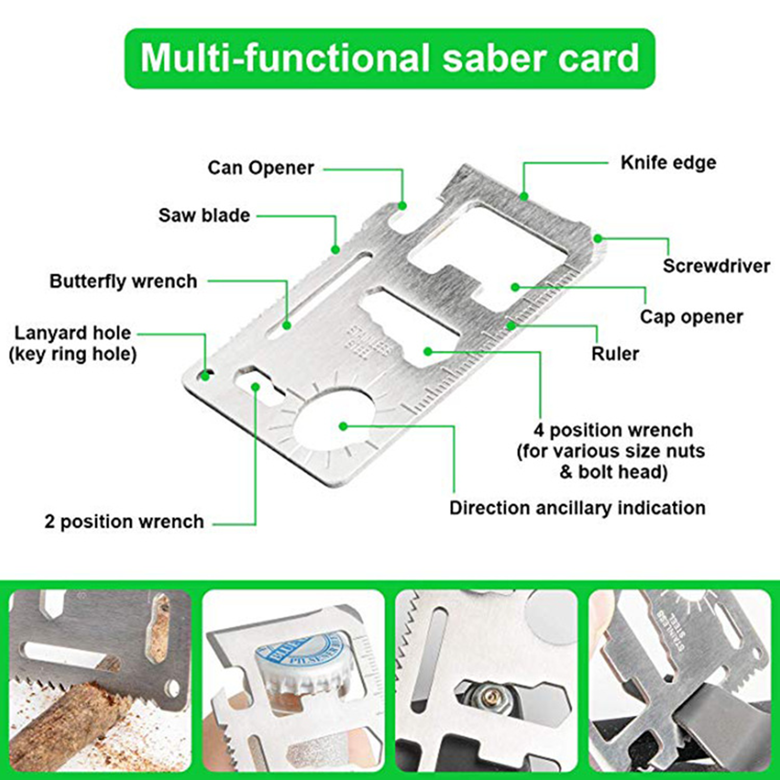 Camping Tool Emergency Survival Equipment Set Outdoor Sport Tactical Hiking Kit.