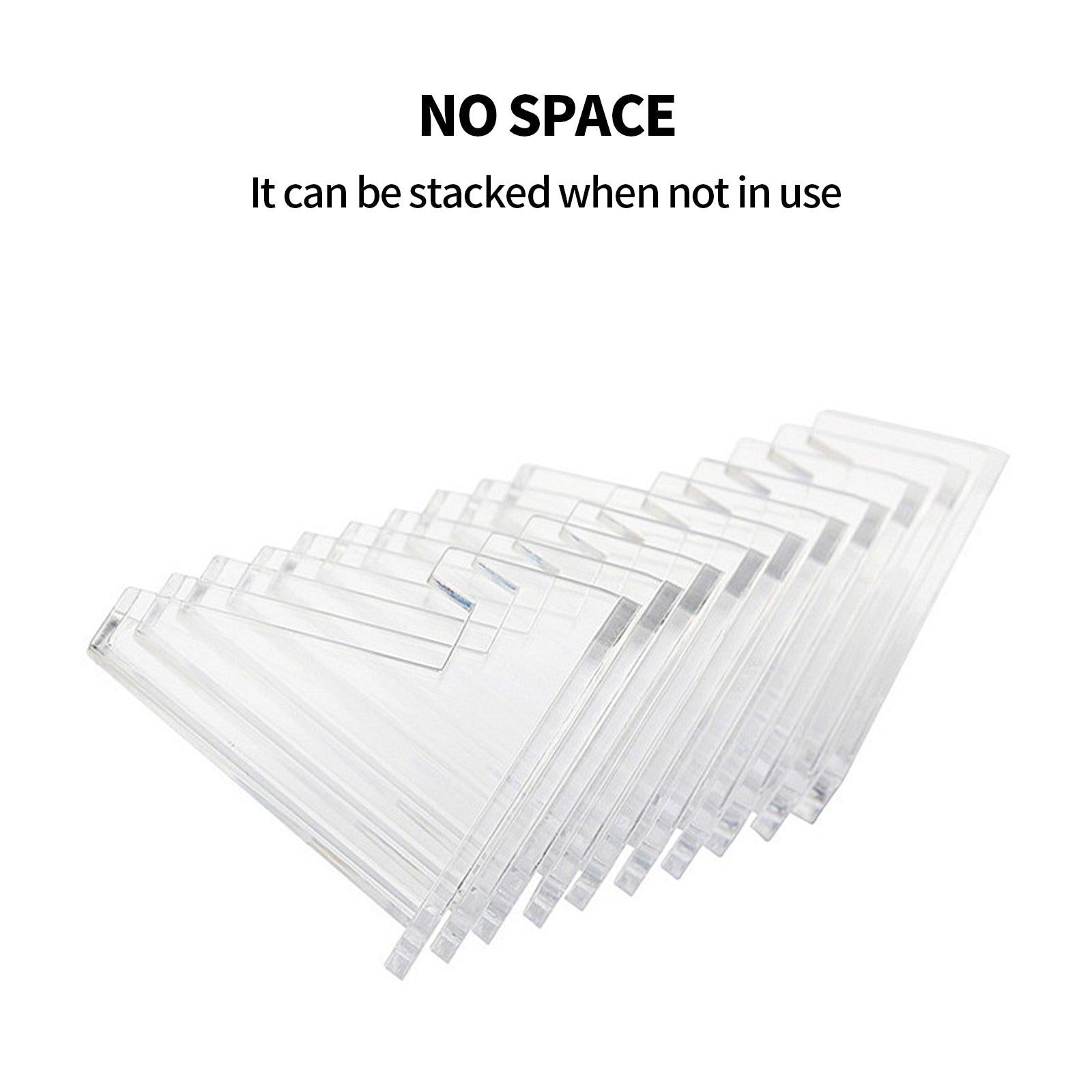 12pcs L Acrylic Clear Stand for Trading Card PSA Pokemon Card Holders Stand.