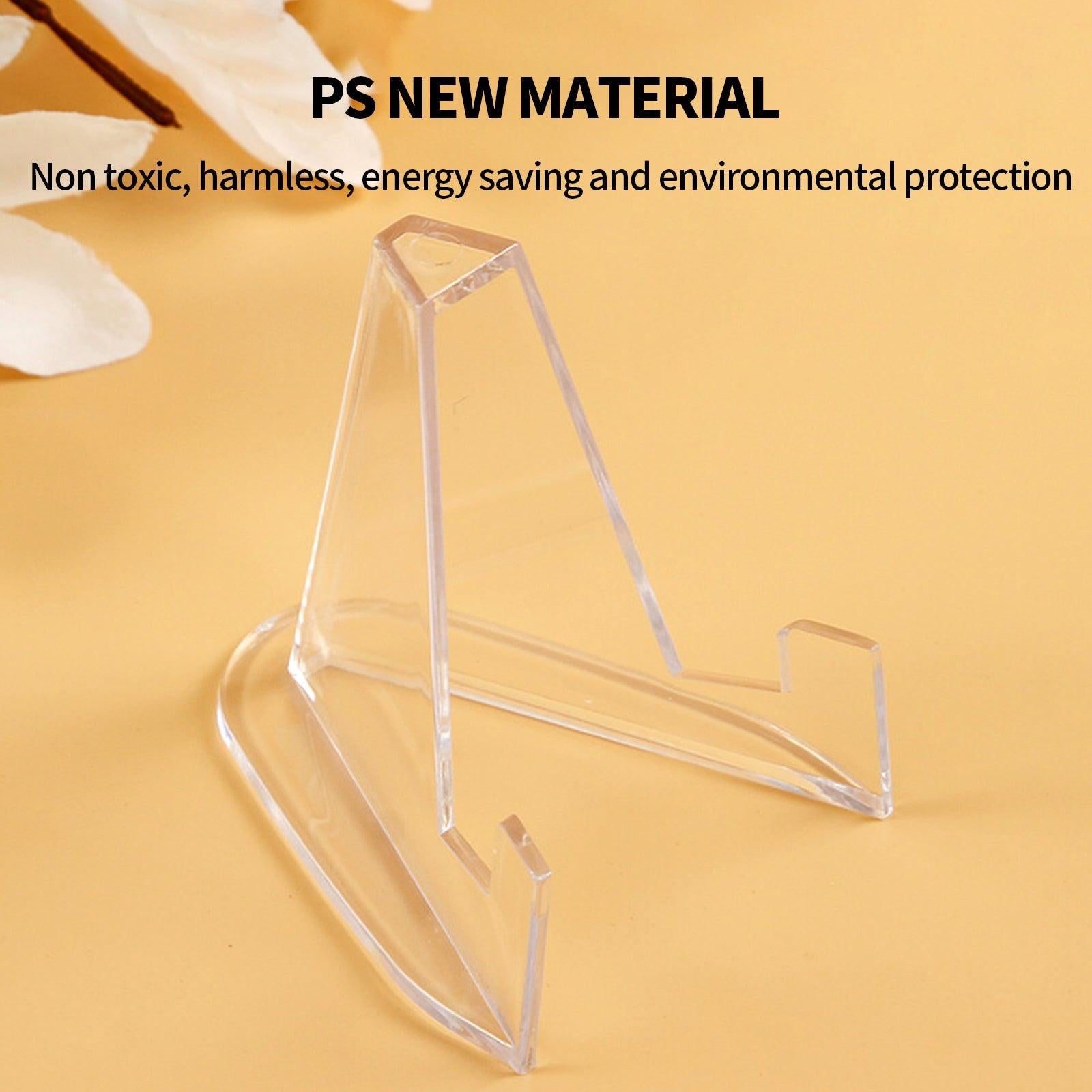 12pcs L Acrylic Clear Stand for Trading Card PSA Pokemon Card Holders Stand.