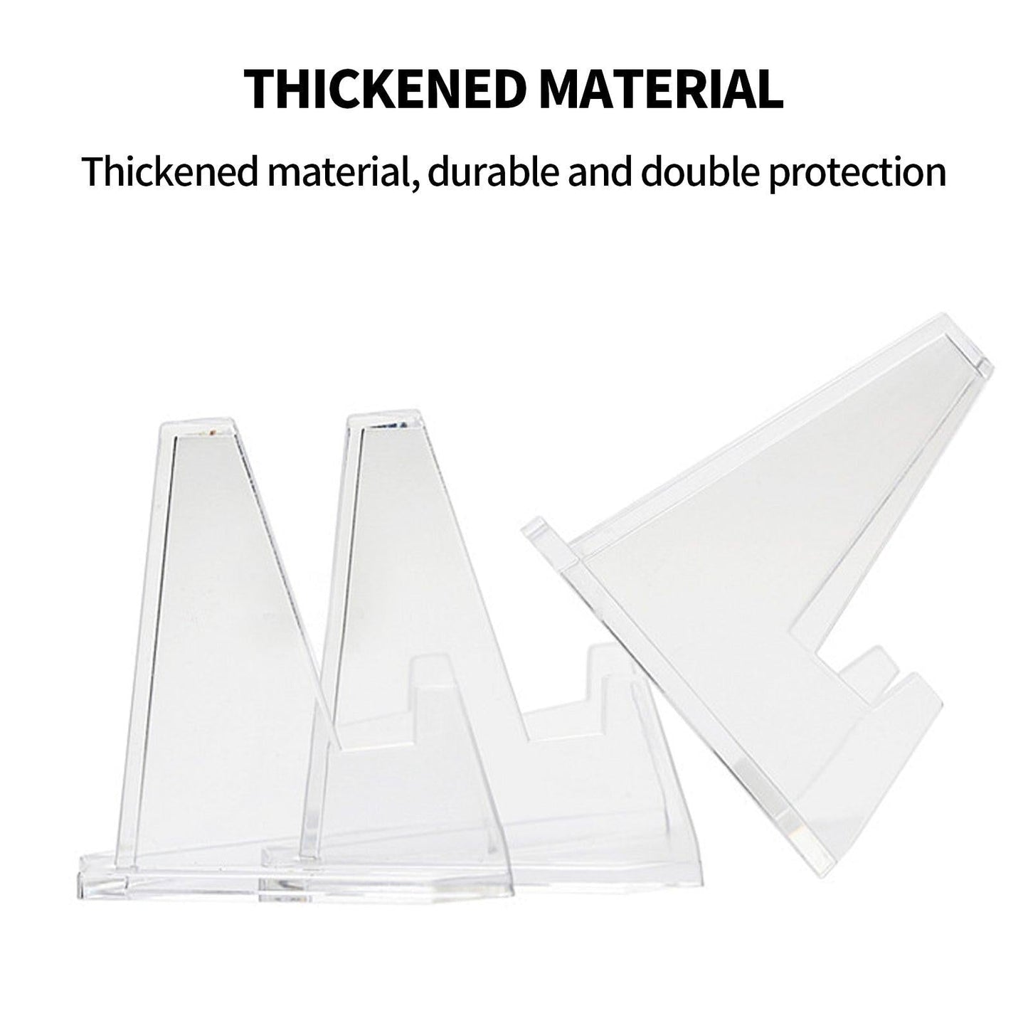 12pcs L Acrylic Clear Stand for Trading Card PSA Pokemon Card Holders Stand.