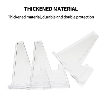 12pcs L Acrylic Clear Stand for Trading Card PSA Pokemon Card Holders Stand.