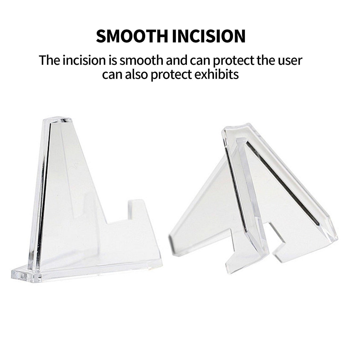 12pcs L Acrylic Clear Stand for Trading Card PSA Pokemon Card Holders Stand.