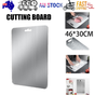Cutting Board Double-Sided Stainless Steel Chopping Boards for Kitchen Camping 46x30cm