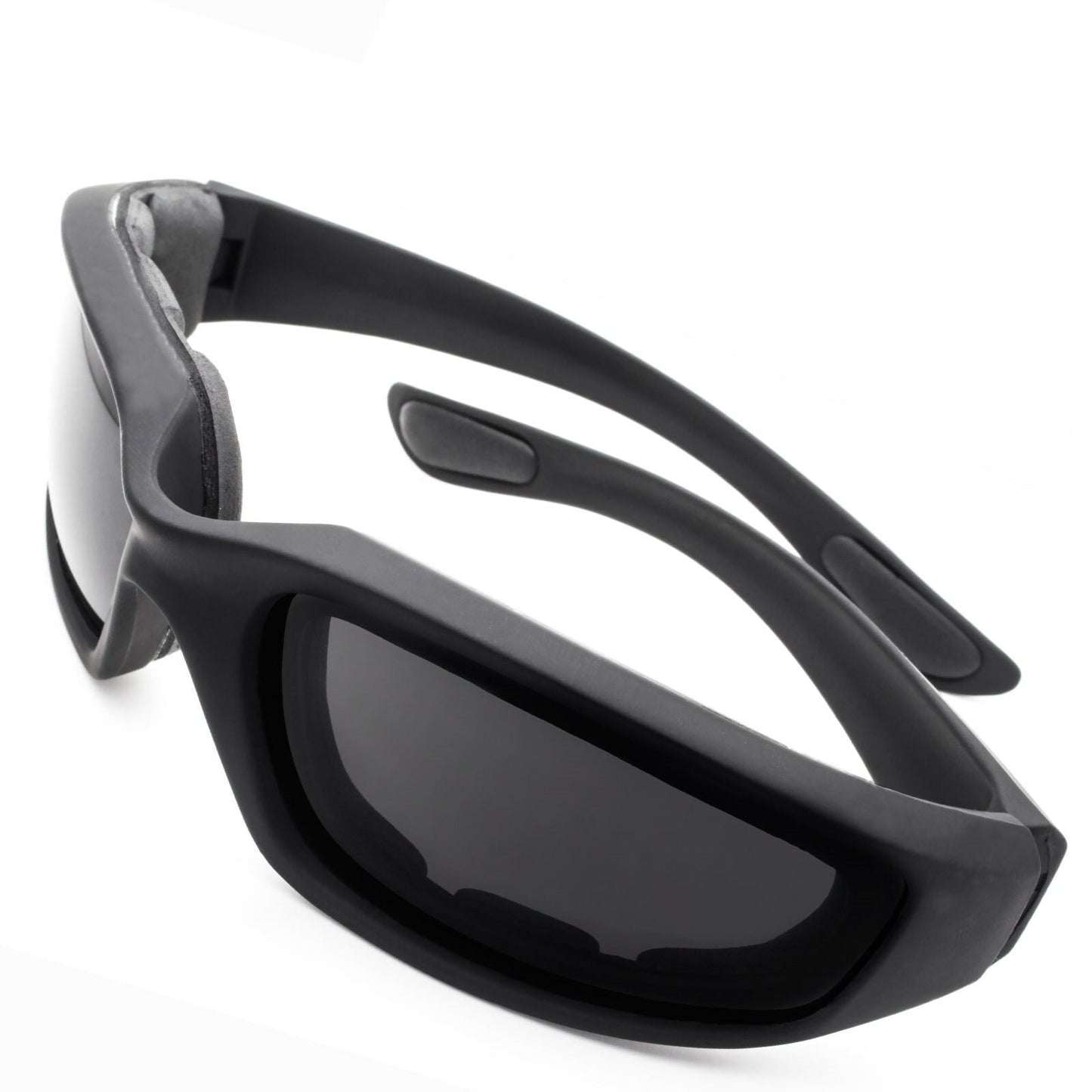 3pcs Chopper Foam Padded Motorcycle Riding Glasses Sunglasses Windproof Goggles