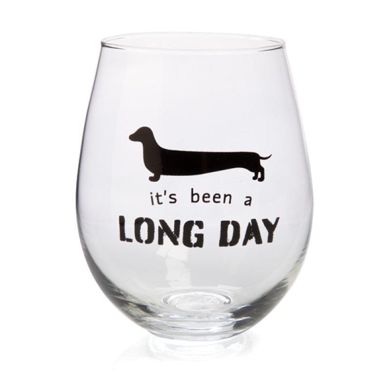 Dachshund Stemless Wine Glass.