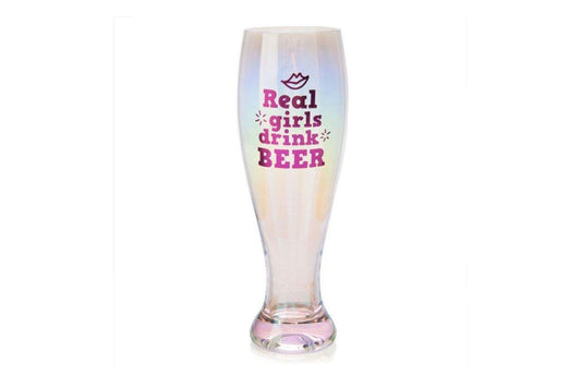 Real Girls Drink Beer Tallulah Aurora Pilsner Glass.
