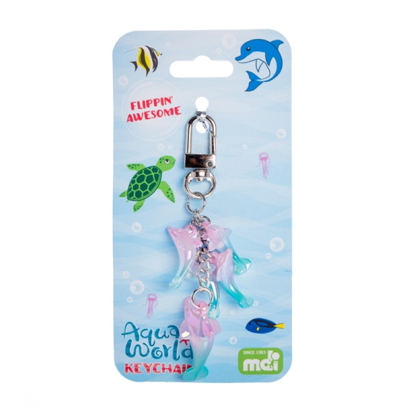 Aqua World Dolphin Keychain.