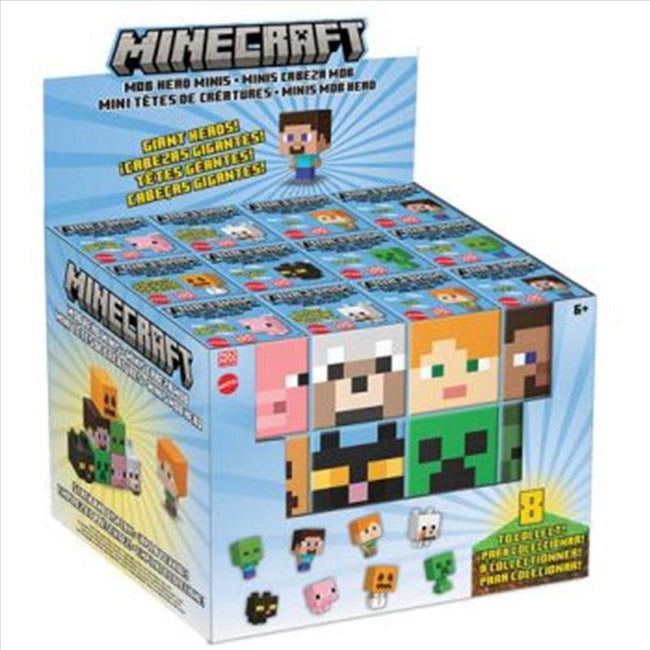 Minecraft MOB Head Minis assorted (Sent At Random). Hover Image
