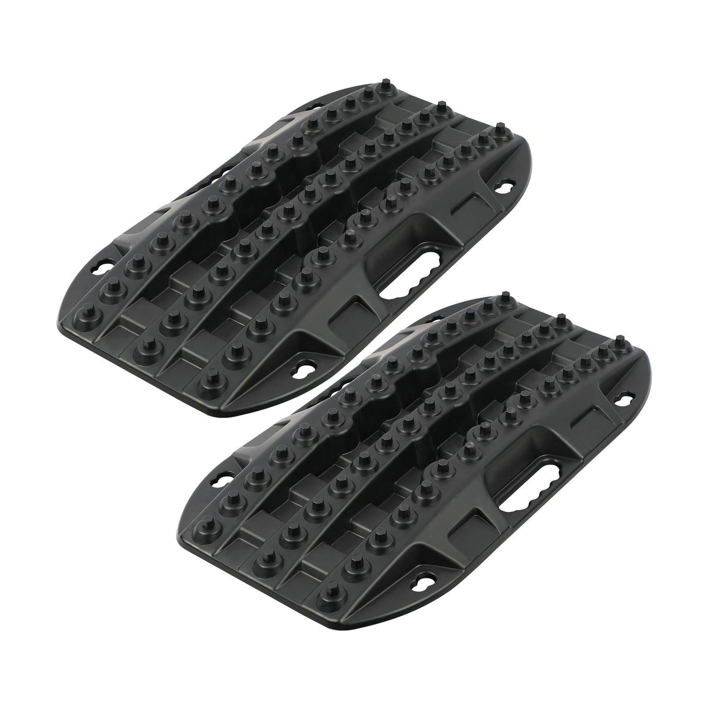 X-BULL Mini Recovery Tracks Traction Boards Sand Mud Snow 4WD 4x4 Vehicle 1 Pair Black.