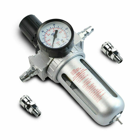 X-BULLAir Compressor Oil Moisture Water Filter Regulator Separator Mount fitting.