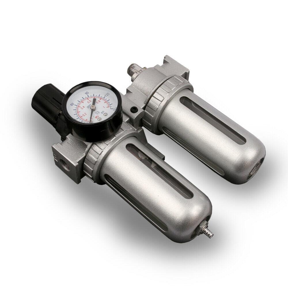 X-BULL Air Compressor Moisture Filter Water Trap Filter Regulator Mount Fitting.