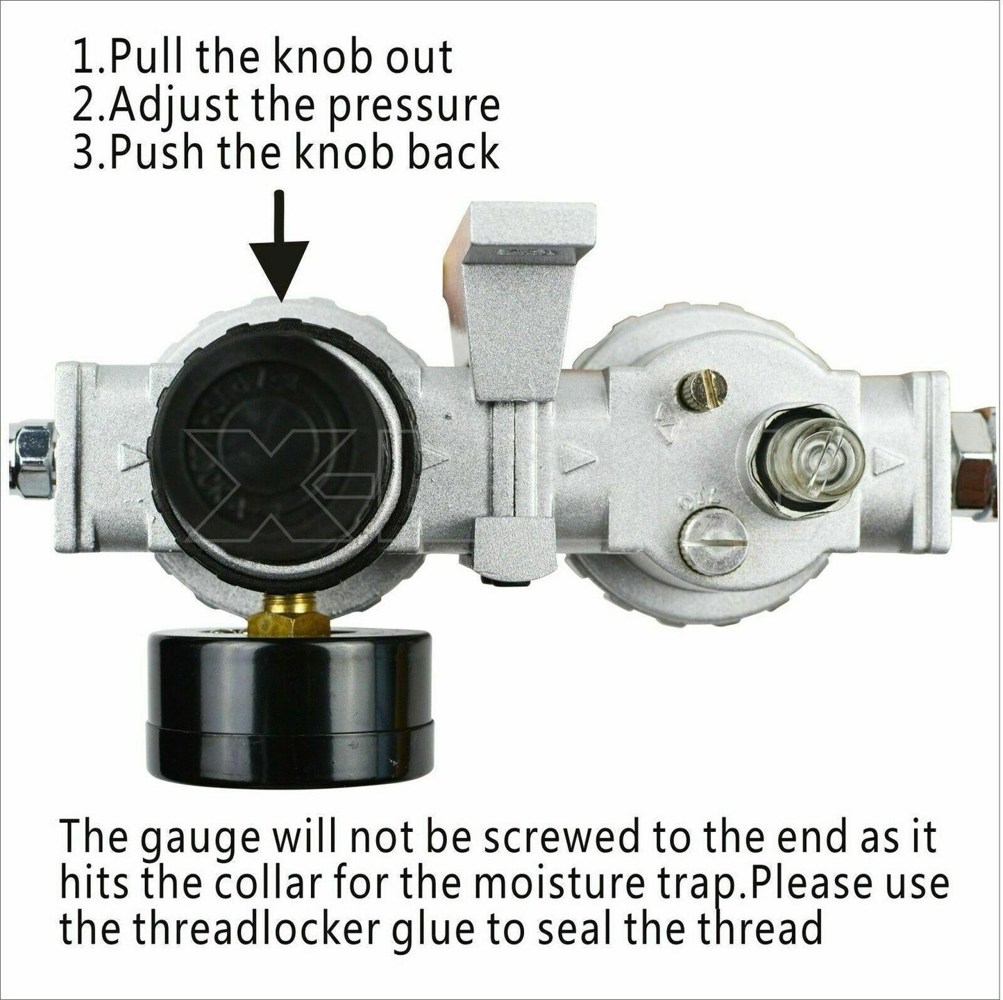X-BULL Air Compressor Moisture Filter Water Trap Filter Regulator Mount Fitting.