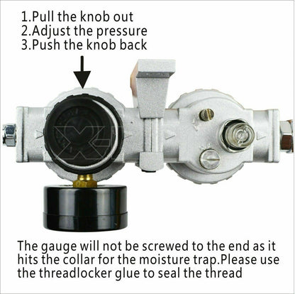 X-BULL Air Compressor Moisture Filter Water Trap Filter Regulator Mount Fitting.
