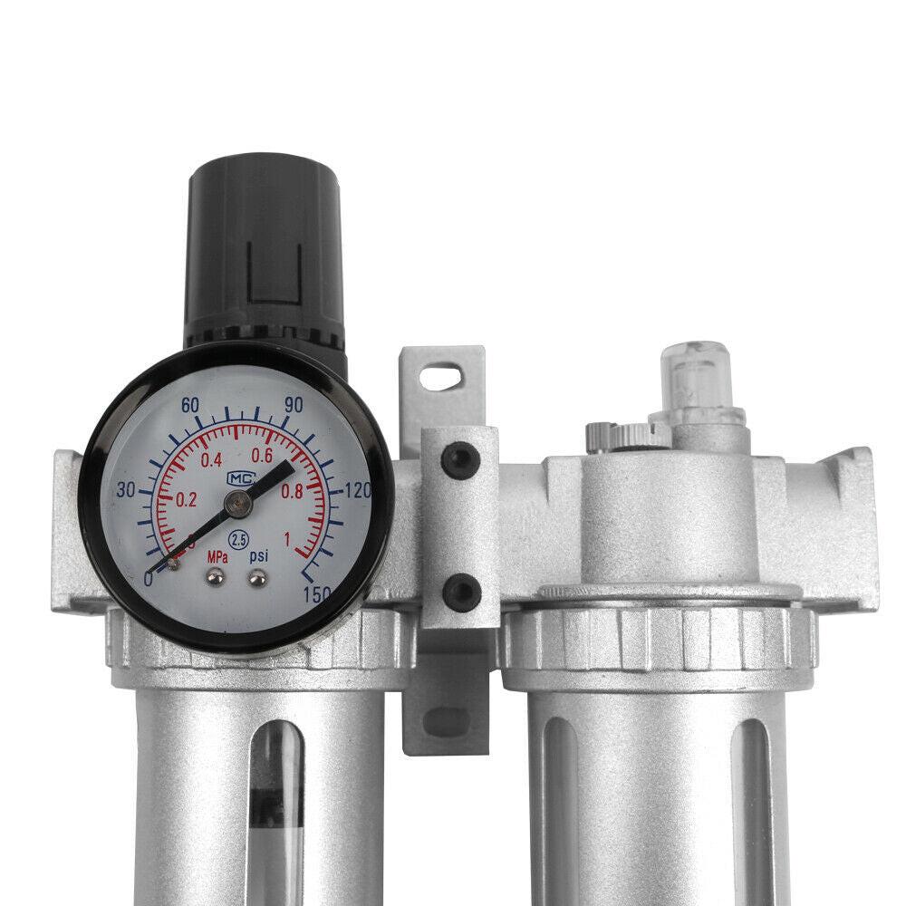 X-BULL Air Compressor Moisture Filter Water Trap Filter Regulator Mount Fitting.