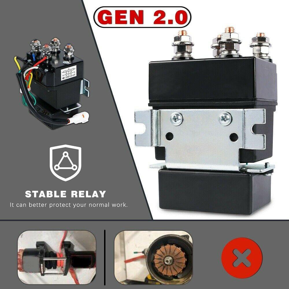 X-BULL Electric Winch 4500LBS/2041KG Steel Cable Wireless Remote Boat ATV 4WD.