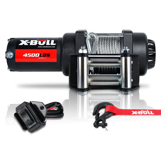 X-BULL Electric Winch 4500LBS/2041KG Steel Cable Wireless Remote Boat ATV 4WD.