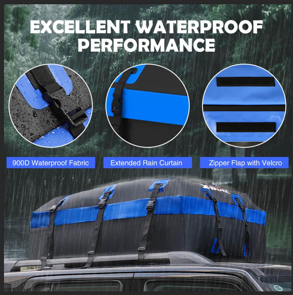 X-BULL Waterproof Car Roof Cargo Bag 595L Top Rack Carrier Luggage Storage Cube.