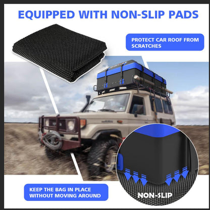 X-BULL Waterproof Car Roof Cargo Bag 595L Top Rack Carrier Luggage Storage Cube.
