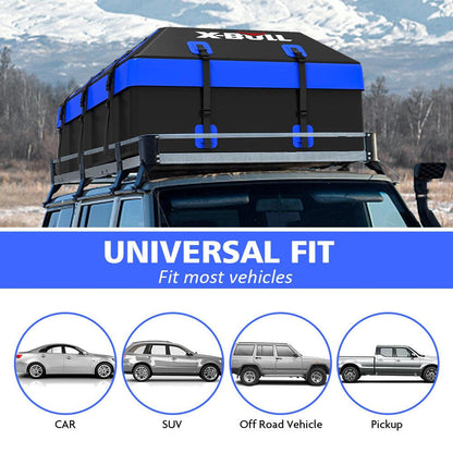X-BULL Waterproof Car Roof Cargo Bag 595L Top Rack Carrier Luggage Storage Cube.