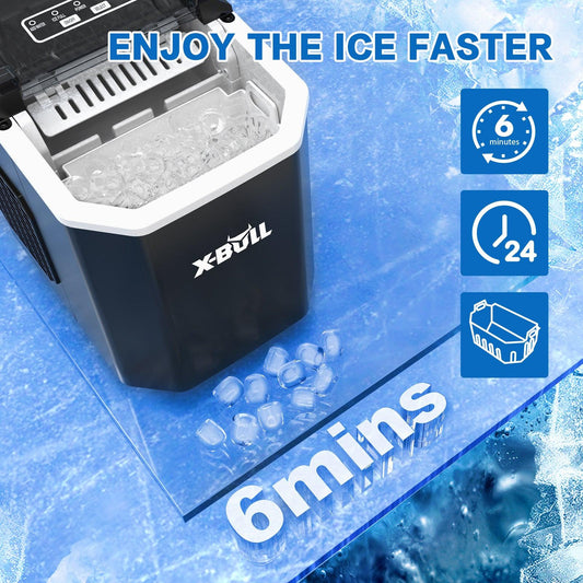 Ice Maker Machine 2.2L Portable Ice Cube Tray Bar Countertop Party Commercial.